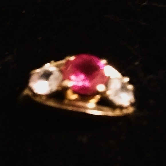 Baden and Foss Jewelry - Vintage Baden/Foss Ruby/Diamond 10k Size 6 Ring Baden and Foss Jewelry - Vintage Baden/Foss Ruby/Diamond 10k Size 6 Ring